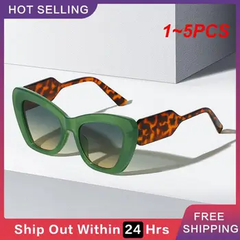 1-5 шт. Солнцезащитные очки с контрастным цветом, плоские Светлые женские солнцезащитные очки с плоскими линзами 