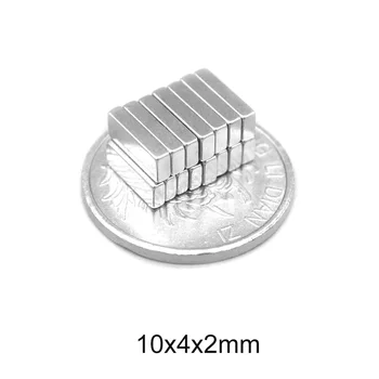 20 ~ 600ШТ 10x4x2 Редкоземельный магнит сильный N35 10 мм x 4 мм Блоковые магниты 10x4x2 мм Постоянный неодимовый магнит лист 10*4*2 мм