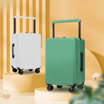 2023 Новый чемодан на колесиках с паролем Широкая рулевая тяга USB Легкий багажный ПК Водонепроницаемая Дорожная сумка для багажа большой емкости
