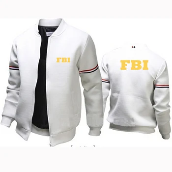 2024 Новейший модный принт FBI, мужская осенне-зимняя уличная утепленная качественная униформа, Мужские летные куртки, топы однотонного цвета