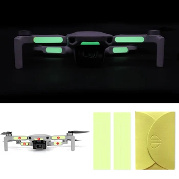2шт Флуоресцентная наклейка Дрона для DJI Mavic Mini Светящиеся наклейки Наклейка для украшения дрона ночного полета Наклейки для дронов Совершенно Новые