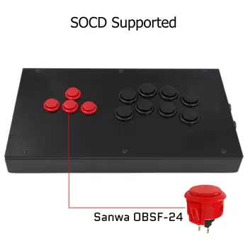 RAC-J800BB Аркадный Джойстик на все кнопки Fight Stick Для PS4/PS3/PC Sanwa OBSF-24 30