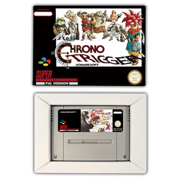 RPG-игра для Chrono Trigger - игровой картридж с коробкой для 16-разрядной консоли SNES версии EUR PAL