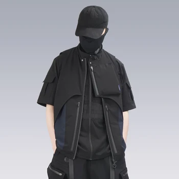 Silenstorm 22ss легкий жилет с множеством карманов технологичная одежда эстетичный cyberninja warcore