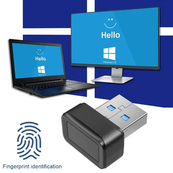 USB-считыватель Отпечатков пальцев FIDO U2F Портативный Ключ Безопасности Windows Hello Anti-Spoofing Быстрый Совпадающий Ключ Безопасности 360 ° Touch