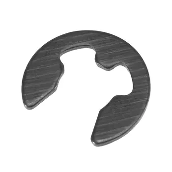 uxcell 30шт стопорных шайб E-Clip - 8 мм Наружное стопорное кольцо для вала из углеродистой стали черного цвета