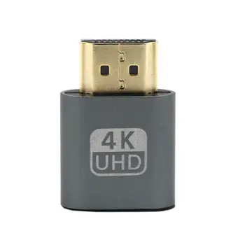 VGA HDMI-совместимый фиктивный разъем Адаптер эмулятора виртуального дисплея Поддержка DDC Edid 1920x1080P для видеокарты BTC Mining Miner