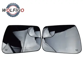 WOLFIGO Новая замена стекла левого бокового зеркала автомобиля Подходит для 2019 2020 2021 годов DODGE RAM 1500 68402037AA 68402036AA