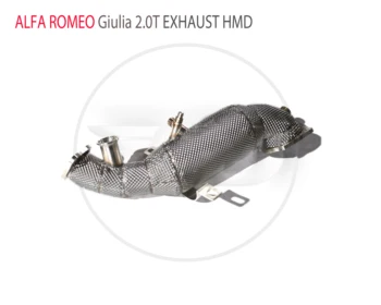 Выпускной коллектор из нержавеющей стали HMD для автомобильных аксессуаров Alfa Romeo Giulia 2.0T с коллектором каталитического нейтрализатора без патрубка Cat