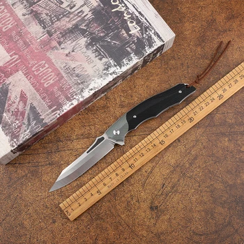 Высококачественный OEM складной нож 14C28N с лезвием и ручкой из титанового сплава, тактический походный охотничий карманный фруктовый EDC инструмент
