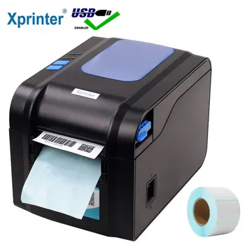 Высокоскоростной принтер наклеек с портом USB 3-5 дюймов / с, принтер этикеток штрих-кода с автоматической очисткой, термопринтер Может печатать qr-код