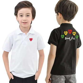 Детская летняя рубашка-поло Break Egg с вышивкой из мультфильма 