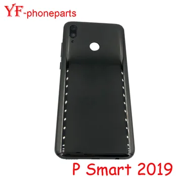 Для Huawei P Smart 2019 Задняя крышка батарейного отсека Задняя панель двери Корпус корпуса Запасные части + Кнопка регулировки громкости питания