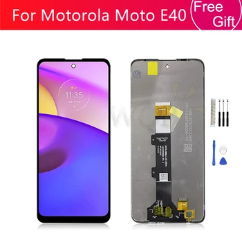 Для Motorola Moto E40 ЖК-дисплей Сенсорная Панель Дигитайзер В Сборе С Рамкой XT2159-3 XT2159-4 Запасная Часть Экрана 6,5