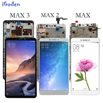 для Xiaomi Mi Max ЖК-дисплей Сенсорный экран Дигитайзер в сборе для Xiaomi Mi Max 2 Замена экрана LCD Max2 Max 3 Черный Белый