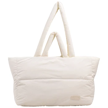 Женская мягкая сумка через плечо, сумка Soft Cloud, Универсальная стеганая пухлая сумка, повседневная сумка для покупок большой емкости