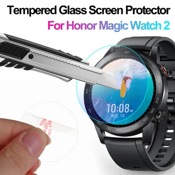 Защитная пленка из закаленного стекла с 3D изогнутым краем для Huawei Honor Magic Watch 2 46 мм Smartwatch Screen Guard Защитная ЖК-пленка