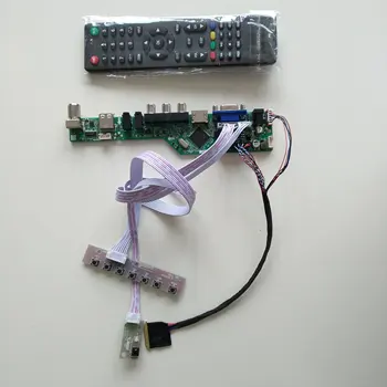 Комплект дисплея платы драйвера аудиоконтроллера USB VGA AV LCD LED для кабеля монитора LTN101NT02 1024X600
