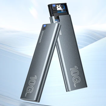 Корпус SSD M.2 SATA NVMe со скоростью внешнего жесткого диска 10 Гбит/с USB 3.2 Type C Макс 4 ТБ Корпус жесткого диска Корпус твердотельного накопителя