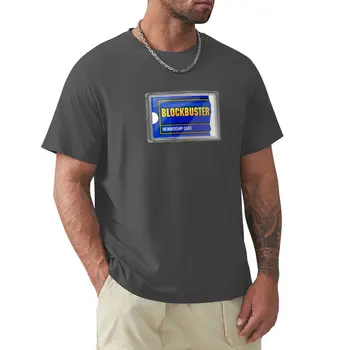 Ламинированная членская карточка Blockbuster, художественная футболка, пустые футболки, мужские футболки, быстросохнущая футболка, мужская футболка