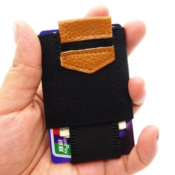 Минималистичный тонкий кошелек из коровьей кожи на резинке, удостоверение личности, держатель для кредитной карты, маленькие кошельки для наличных, кошелек для монет, сумка для ключей, 4 цвета