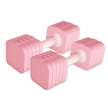 Набор гантелей для фитнеса со свободными весами New Style Gym, изготовленный на заказ, розовые Регулируемые гантели 10 кг / 22 фунта для женщин