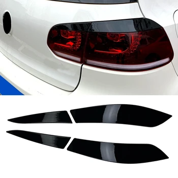 Накладка для бровей на заднюю фару автомобиля, наклейка на лампу головного света для 2009-2012 Golf 6 MK6