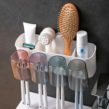Настенная автоматическая соковыжималка для зубной пасты, дозатор зубной пасты, держатель для зубной щетки, подставка для зубной пасты, аксессуары для ванной комнаты