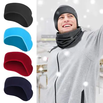 Новая модная флисовая муфта-грелка для ушей, зимняя повязка на голову, наушники, повязка на голову для мужчин и женщин, бег, Лыжи, Спорт на открытом воздухе