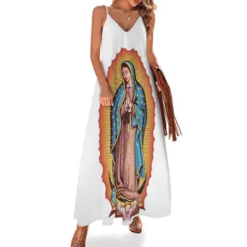 Новое платье Богоматери Гваделупской Девы Марии Без рукавов, Платье для девочек, платье с длинным рукавом, летние платья