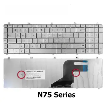 Ноутбук Новая Оригинальная Клавиатура Для Asus N55 N55S N55SF N55SL N75 N75S N75SL N75SF с Раскладкой США