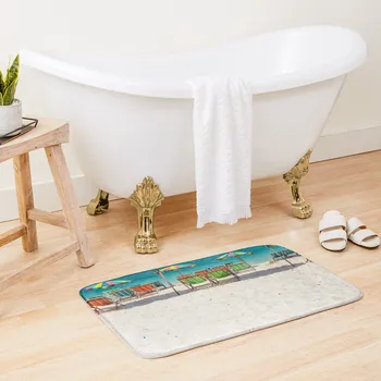 пляжная тематика для дома, коврик для ванной в прихожей, на полу, нескользящая ванна, Противоскользящий коврик для ванны