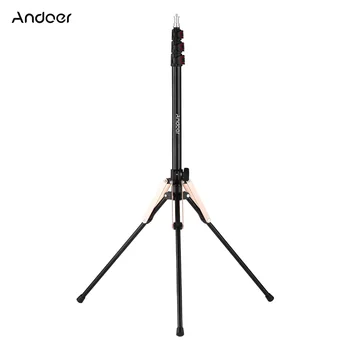 Подставка для фотосъемки Andoer с 3-секционными защелкивающимися замками с винтом 1/4 дюйма для кольцевой подсветки софтбокса, отражателя вспышки