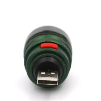 Портативный USB-фонарик Ультраяркий Мини-масштабируемый, 3 режима, лампа-вспышка, Ночник для чтения, фонарь для кемпинга на открытом воздухе