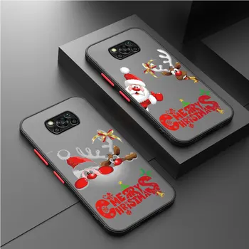 Рождественский Снеговик Милый Прозрачный Чехол Для Xiaomi Mi Poco X3 NFC X3 F3 M5 X4 Pro 13 12T Pro 11 Note 10 Lite Чехол Для Телефона