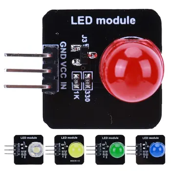 Светоизлучающий модуль постоянного тока 3,3-5 В 10 ММ с токоограничивающим резистором и светодиодным индикатором - Совместим с Arduino Control
