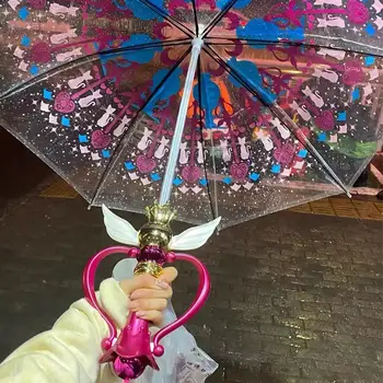 светящийся зонтик Sailor Moon Magic Stick Umbrella Прозрачный sailormoon paraguas для женщин