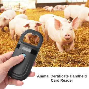 Сканер идентификационного чипа Сертификат домашнего животного Портативный USB-считыватель для собак, кошек, животных, сканер RFID-карт, считыватель сканера, Идентификационная бирка