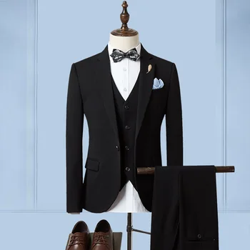 Сшитое на заказ свадебное платье жениха, блейзер, брюки, деловые классические брюки SA06-91599