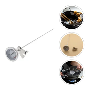 Термометр Бытовой Инструмент для измерения температуры растительного масла Щупы для фритюрницы Зажим Карманные инструменты для горячего барбекю Часы для духовки