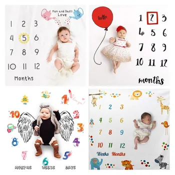 Ткань для фотосъемки вехового месяца Baby Creative Цифровое фото Одеяло Фоновая ткань Реквизит для фотосъемки