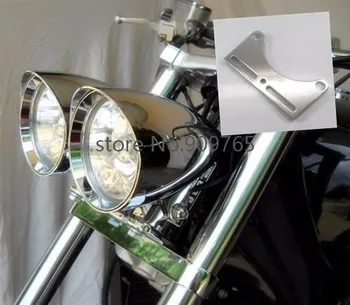 Универсальный Кронштейн Лампы Фары Мотоцикла С Нижним Креплением Зажим Для Harley Honda Yamaha Kawasaki Cruiser Chopper Cafe Racer
