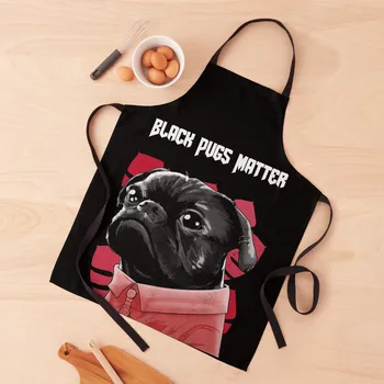 Фартук Black Pugs Matter, одежда для повара, фартук маникюрши