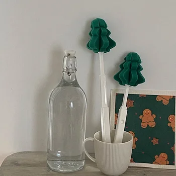 Чашка для Рождественской елки, губка, щетка для чистки Кружек, Минималистичный подарок