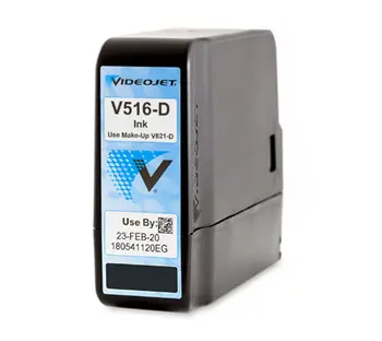 Черные чернила Videojet V516-D для струйного принтера непрерывного действия