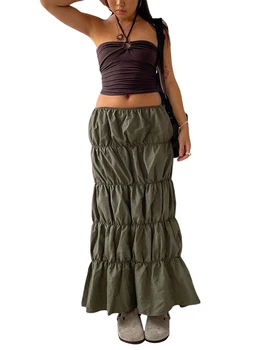 Элегантная юбка миди из сетчатого тюля с эластичной высокой талией и пышными многоуровневыми слоями - идеально подходит для выпускных вечеринок и особых