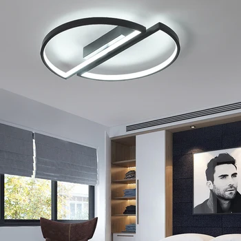 Энергосберегающий современный светодиодный потолочный светильник полукруглый потолочный светильник для гостиной, столовой, спальни, украшения кухни, светодиодный светильник