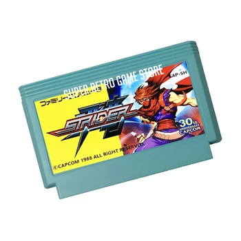 Японский игровой картридж Strider для консоли FC 60 контактов 8-битный игровой картридж для видеоигр